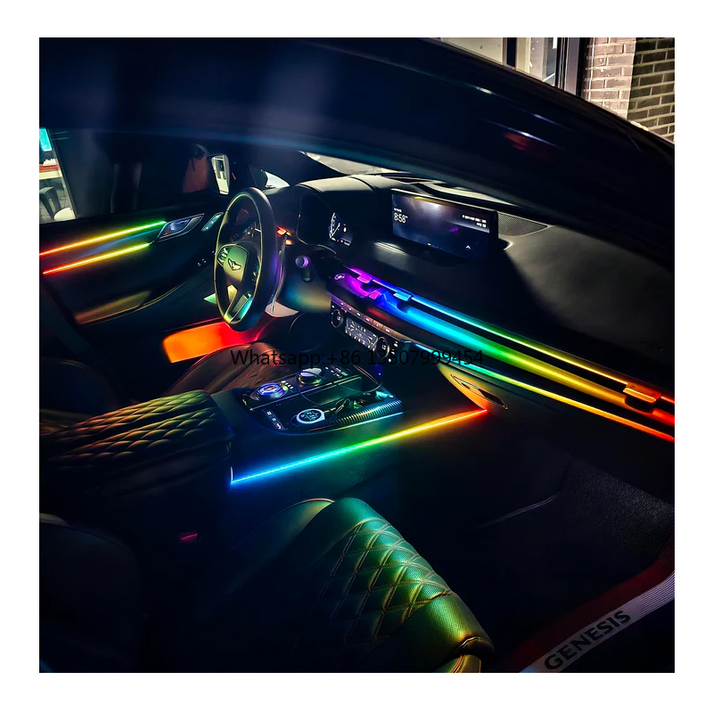 Car Led Light - 工場価格 ユニバーサル雰囲気 256色LEDアンビエントライト 車内装飾照明