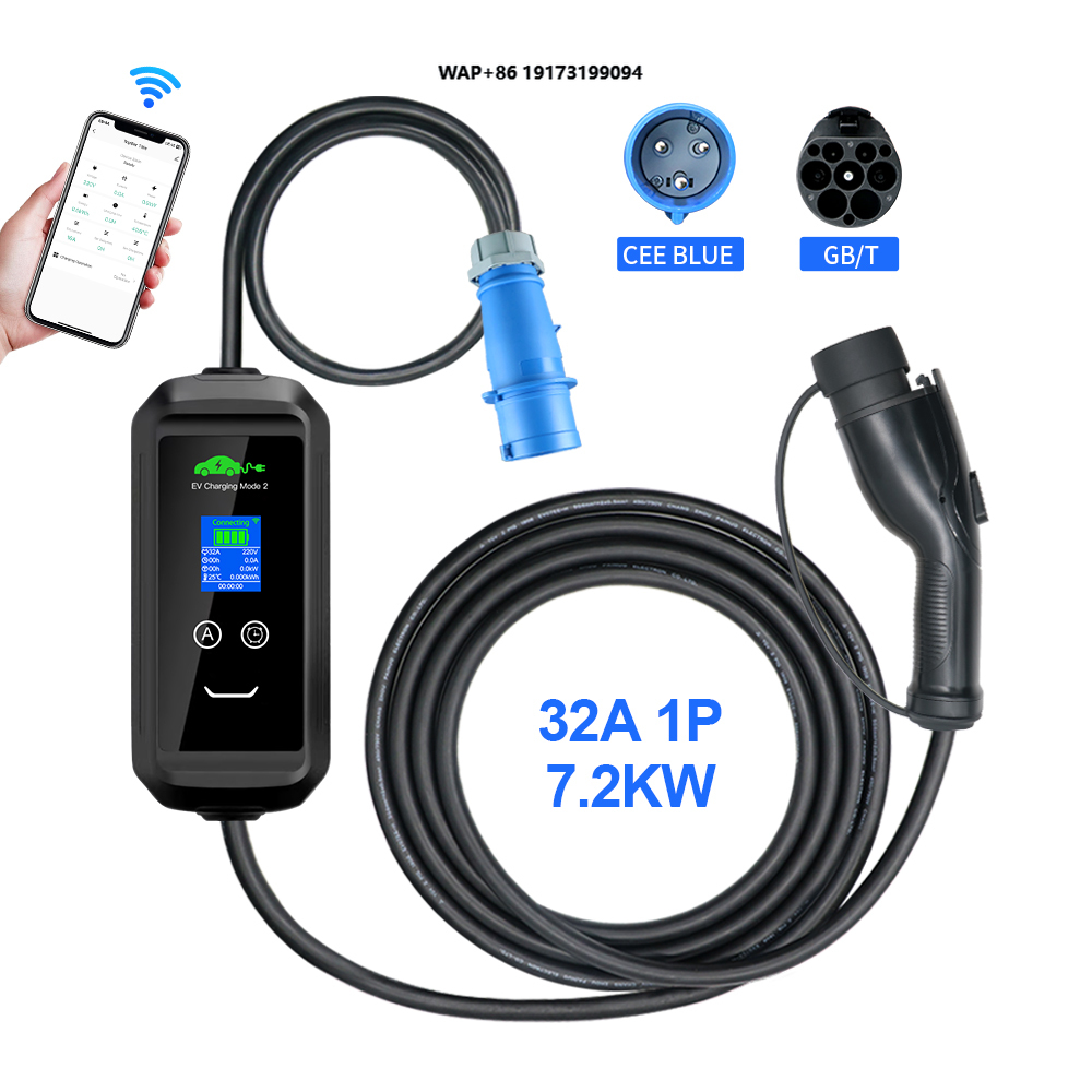 Car Charger - カスタムUSA ACポータブルEV充電器 J1772プラグ 16A IP67 EV充電スタンド