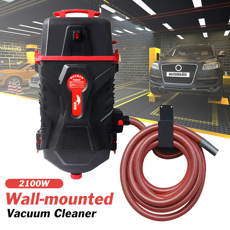 Car Vacuum - 壁掛け掃除機 洗車機 掃除機 10メートルチューブ 車美容室 業務用壁掛け掃除機