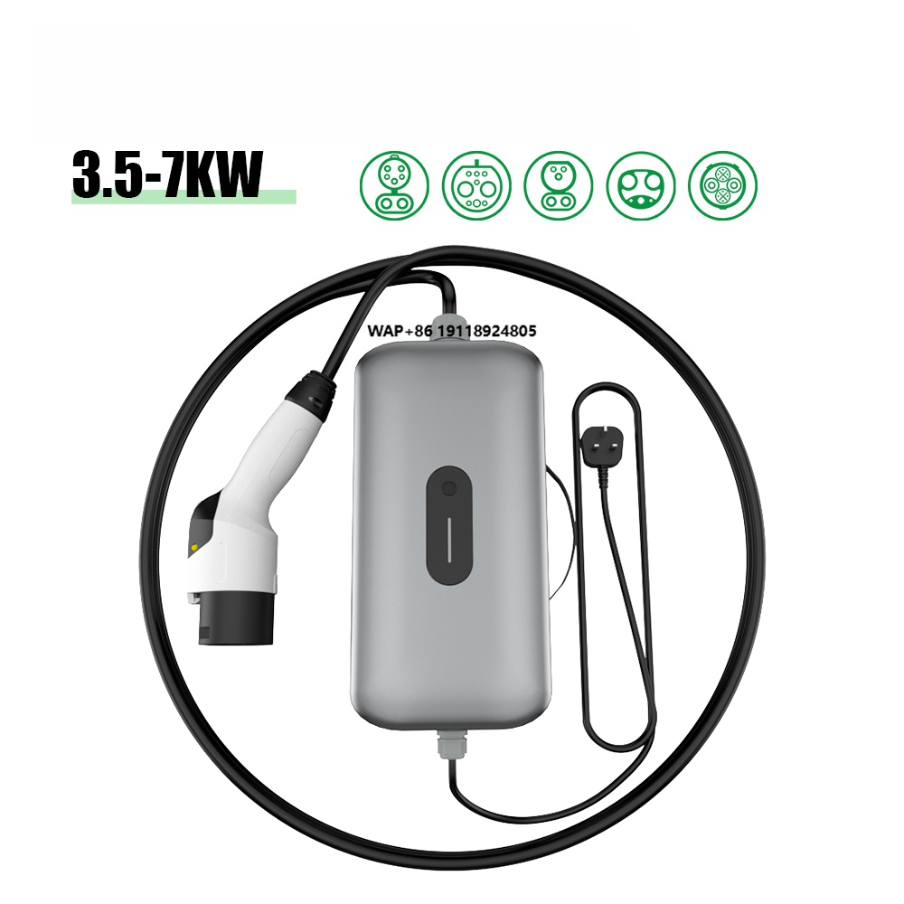 Car Charger - Electway 新型 3.5kW 7kW DC ポータブル電気自動車充電器