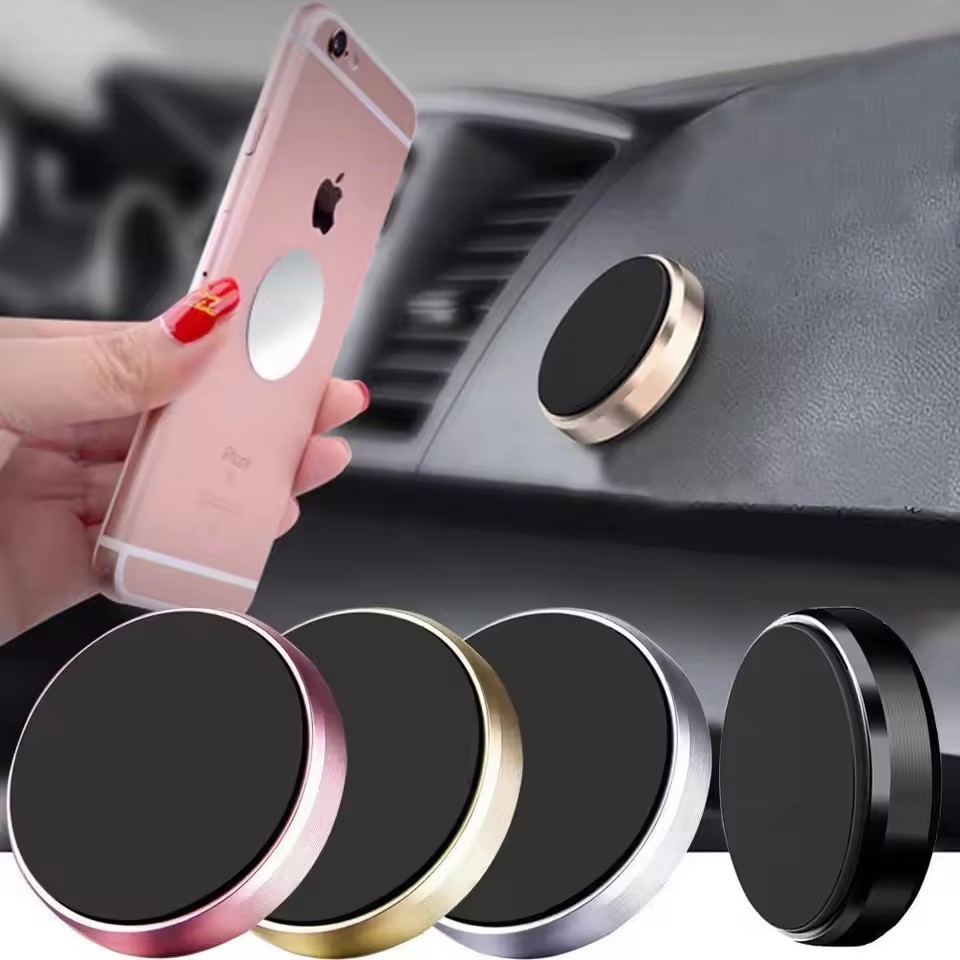 Car Phone Holder - マグネット式車載携帯電話ホルダー マグネットマウントブラケット 車のダッシュボードや壁に貼り付け可能 車内での携帯電話サポート iPhone、Samsung、Xiaomi対応