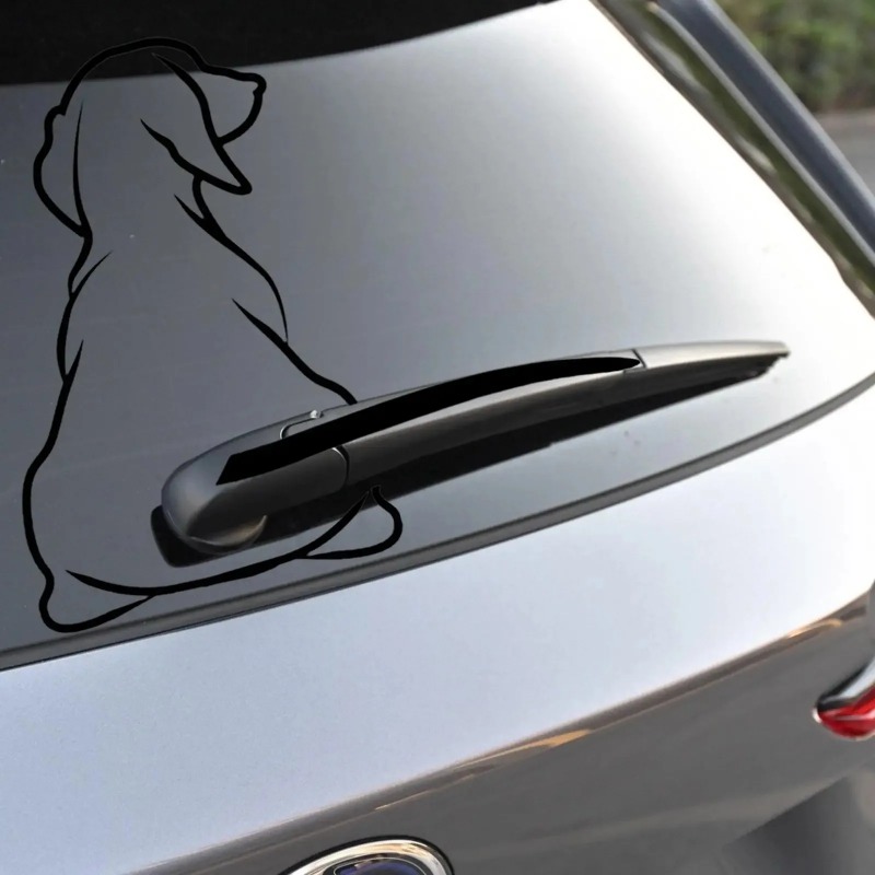 Car Wiper - 車のステッカーパーソナライズされたキティ猫犬装飾フロントガラスワイパーステッカーダイカットデカール自動車装飾車