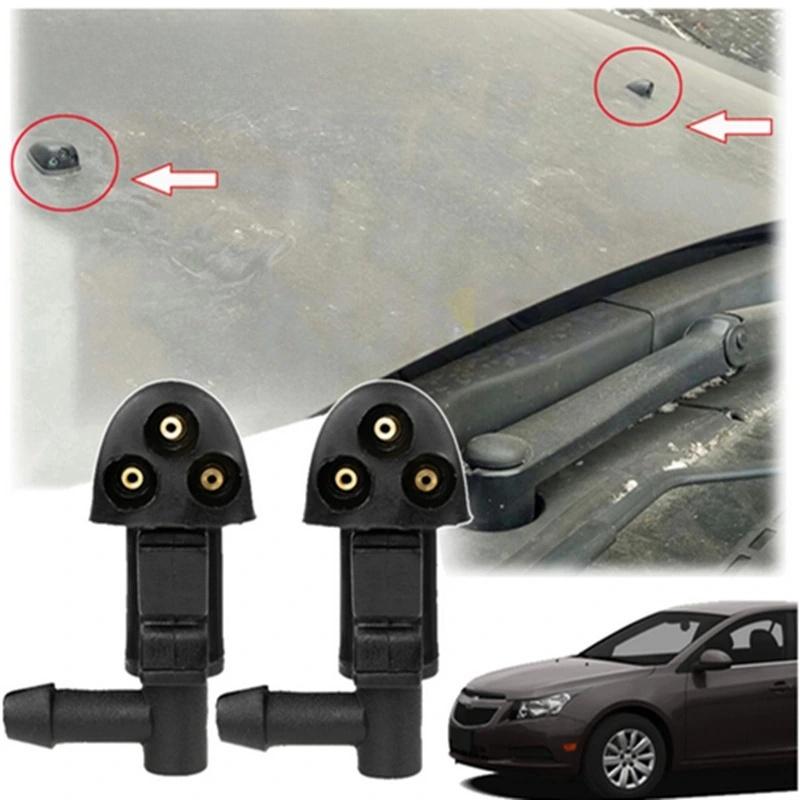 Car Wiper - 1/2/4個入り ウォッシャーノズル 3穴 車用フロントガラスワイパー 水噴射ノズル 901-955-PZ01
