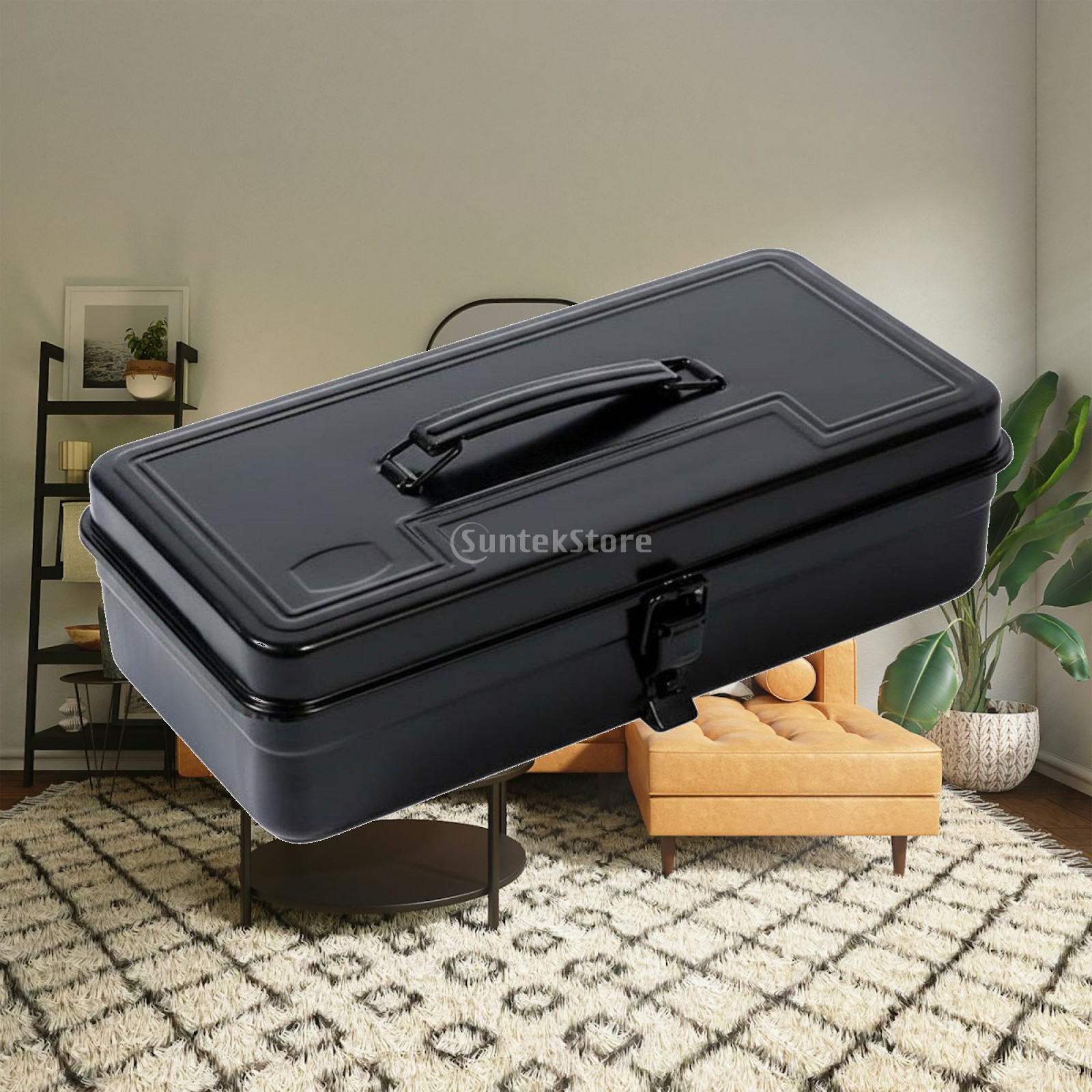 Car Organizer - 鉄製ツールボックス 厚手の機械工具箱 金属製オーガナイザービン 家庭用 車用 ワークショップ用機器
