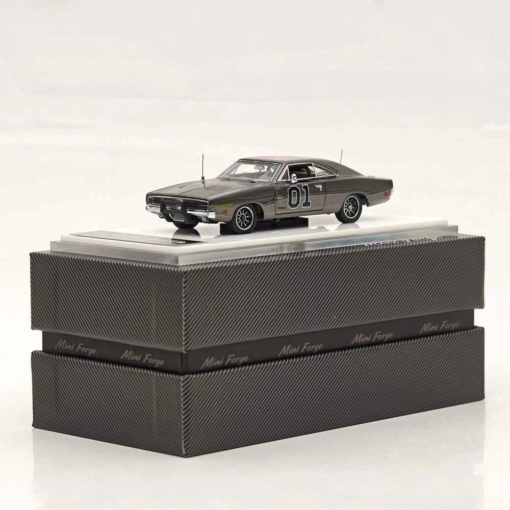 Car Charger - 1:64 1969 チャージャー ジェネラル・リー リミテッド クロームシルバー＆クロームシルバーグレー