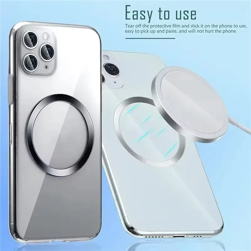 ステンレス製ユニバーサル磁気金属プレートリング、マグセーフワ - Car Phone Holder のレビューと価格