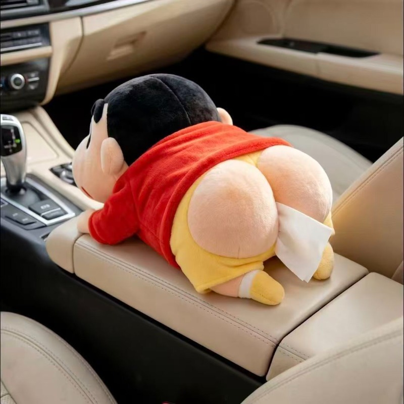 新作「クレヨンしんちゃん」アニメの面白いお尻型ティッシュボッ - Car Accessories Japanese のレビューと価格