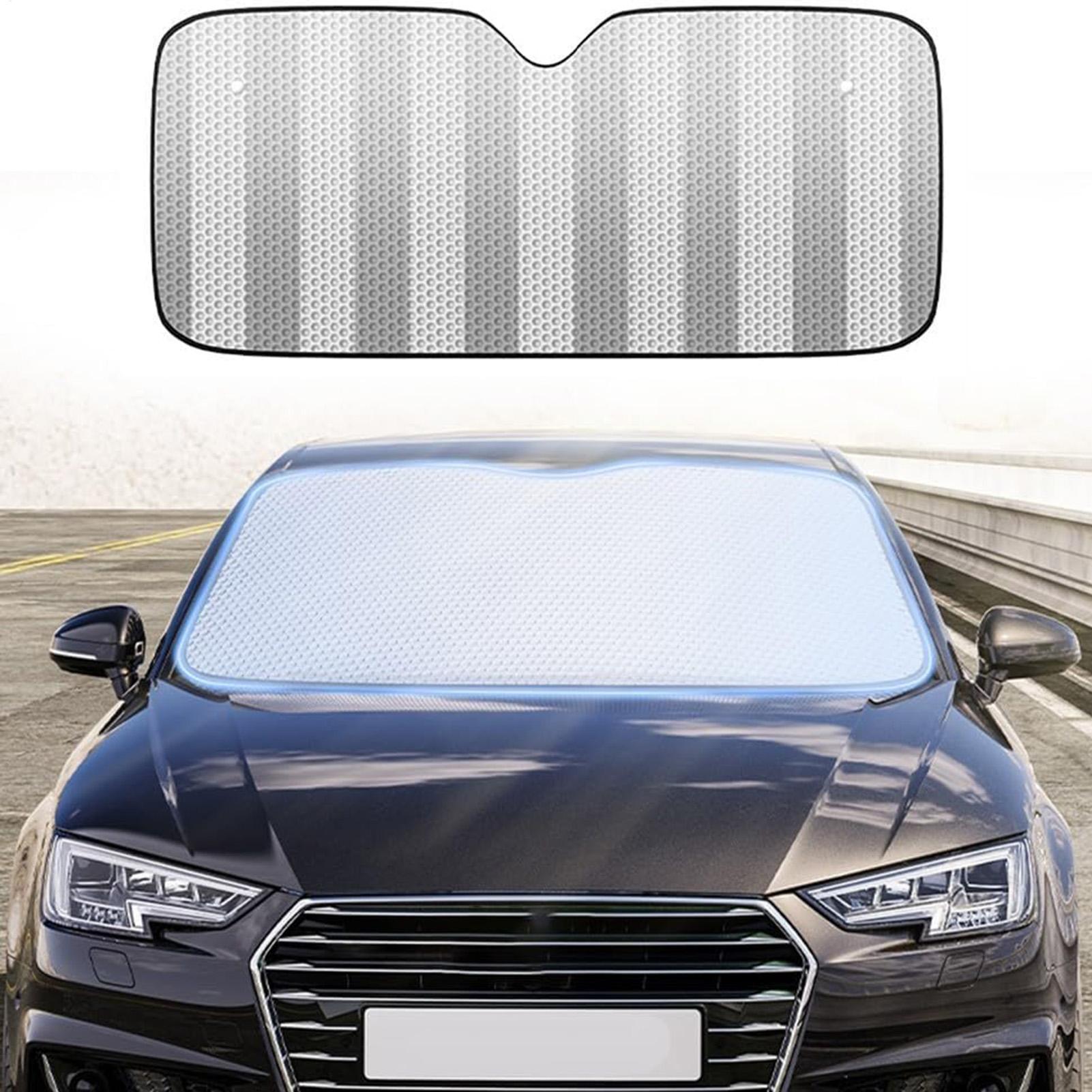 車のサンシェードフロントガラスユニバーサル折りたたみ式反射厚 - Windshield Sun Shade のレビューと価格