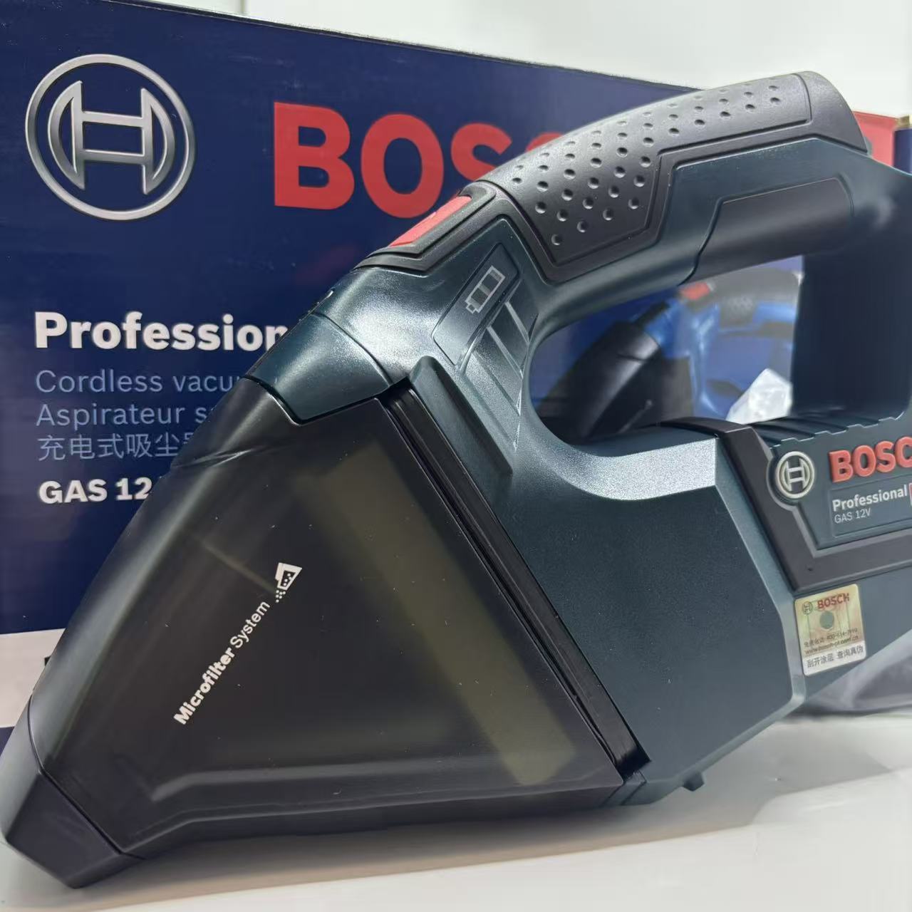 ボッシュ GAS 12V-LI プロフェッショナル掃除機、軽 - Car Vacuum のレビューと価格