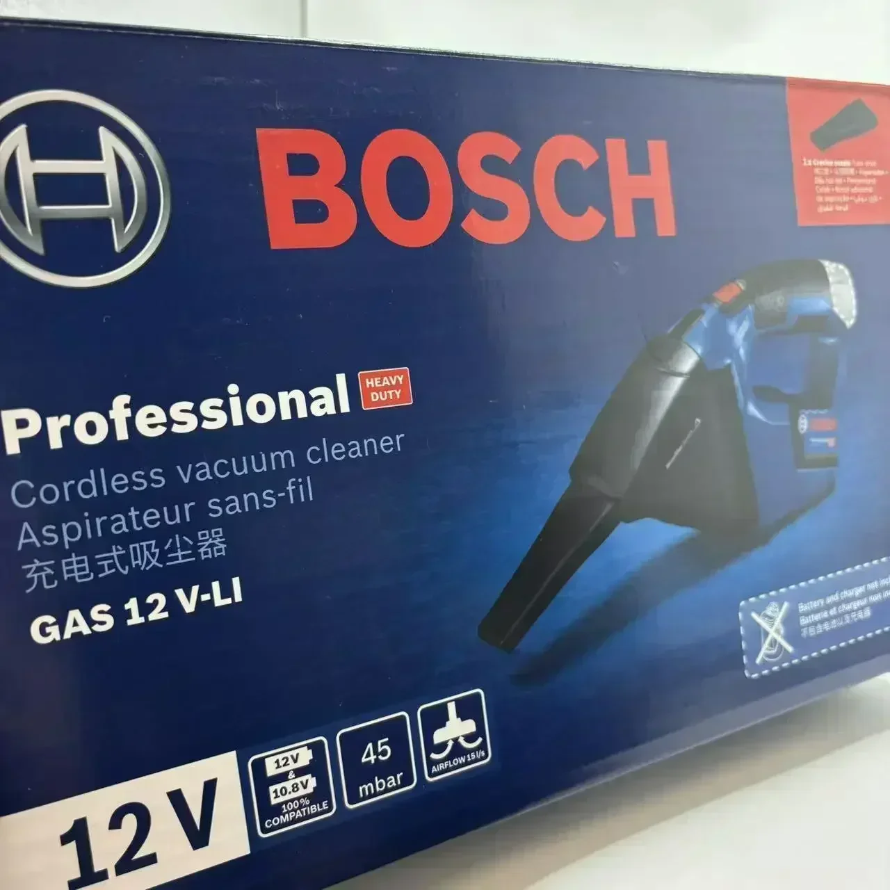 ボッシュ GAS 12V-LI プロフェッショナル掃除機、軽 - Car Vacuum のレビューと価格