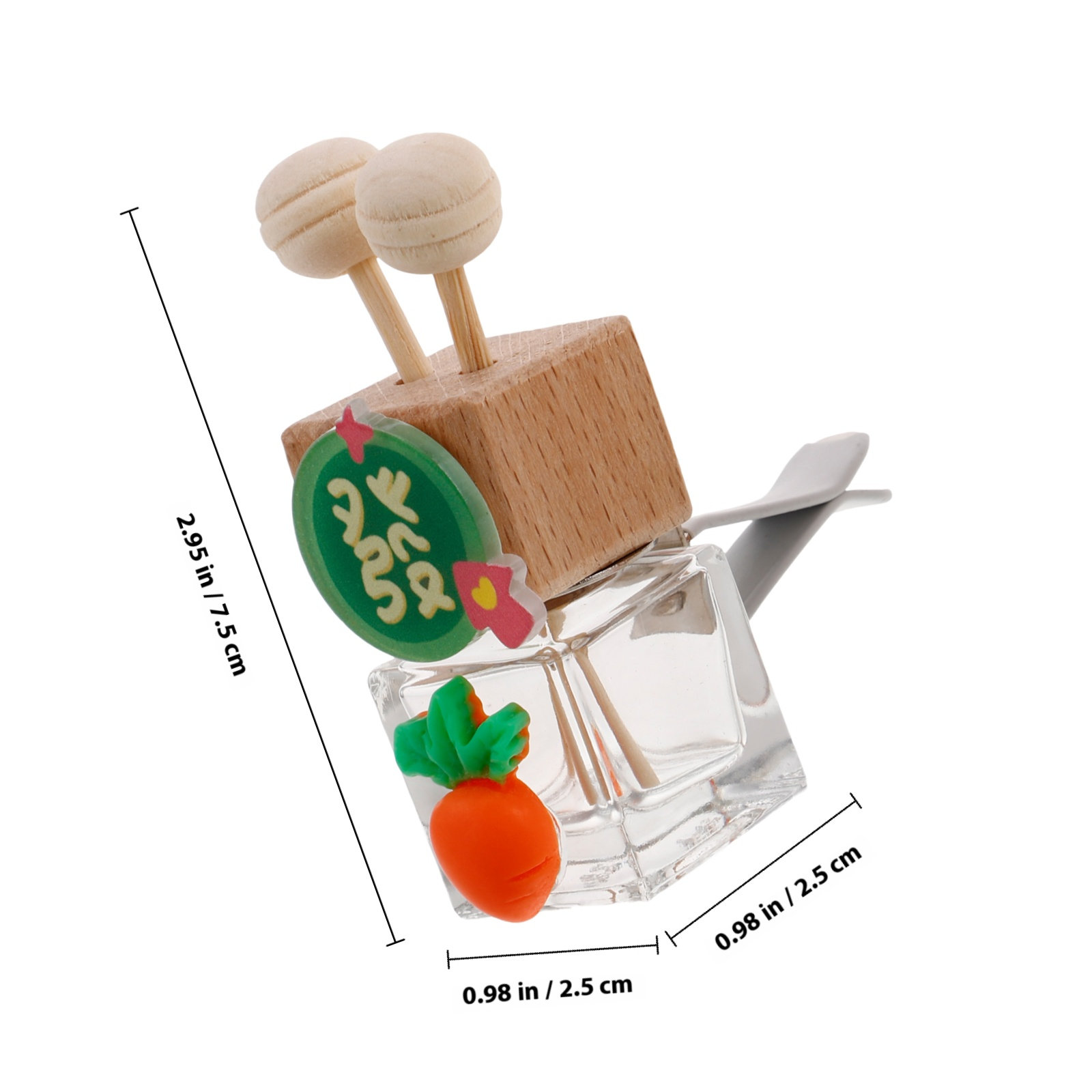 2個入り 車用 エッセンシャルオイルディフューザー ガラスボ - Car Air Freshener のレビューと価格