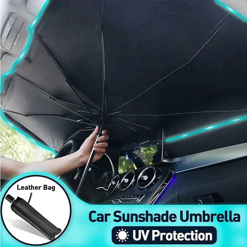車のサンシェードプロテクターパラソル車のフロントウィンドウサ - Windshield Sun Shade のレビューと価格
