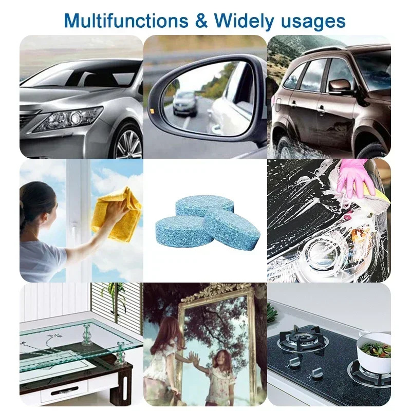 2/50 個車のフロントガラスクリーナー発泡タブレット窓フロ - Car Wiper のレビューと価格