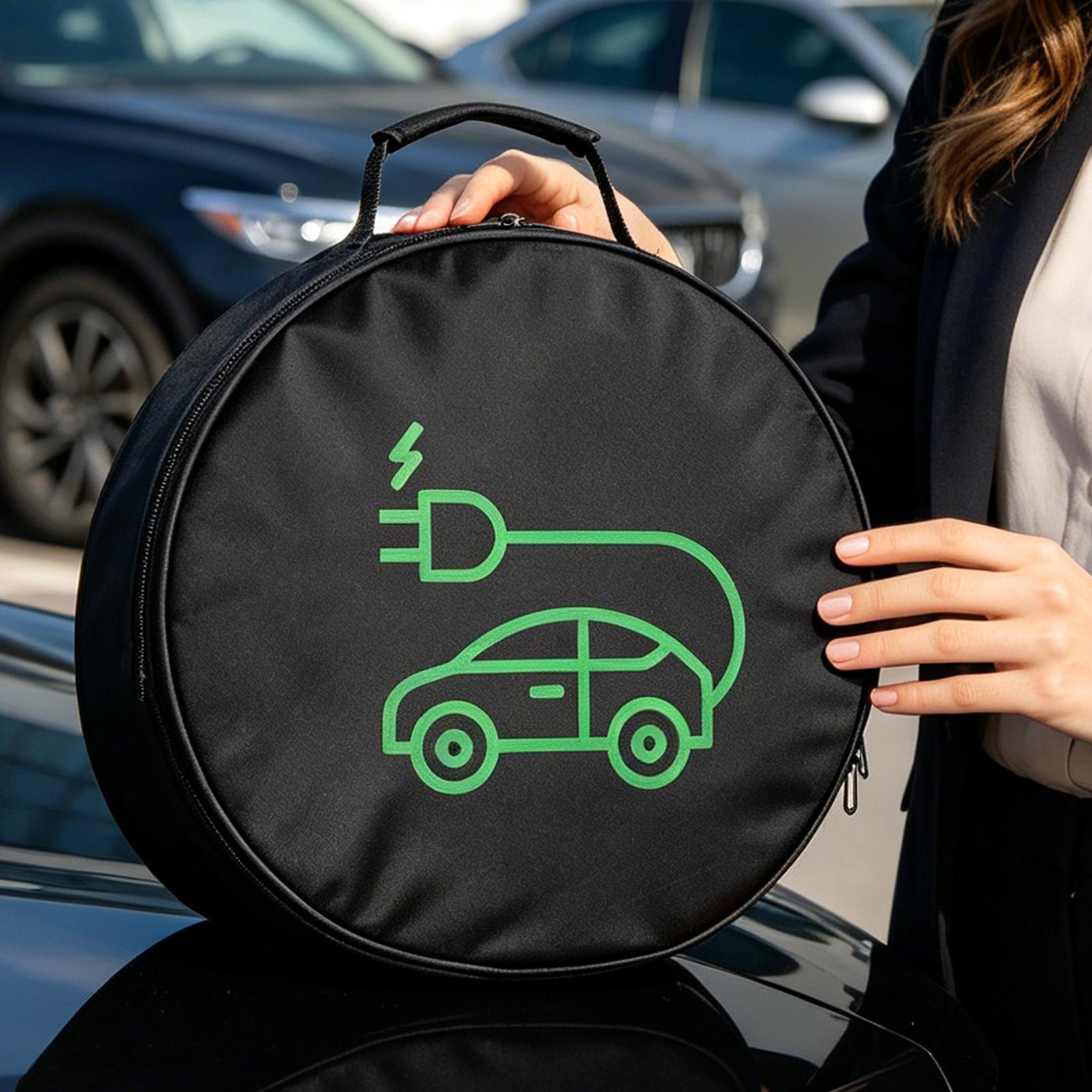 EV充電ケーブル収納バッグ電気自動車充電器ボックス充電オーガ - Car Cable Organizer のレビューと価格
