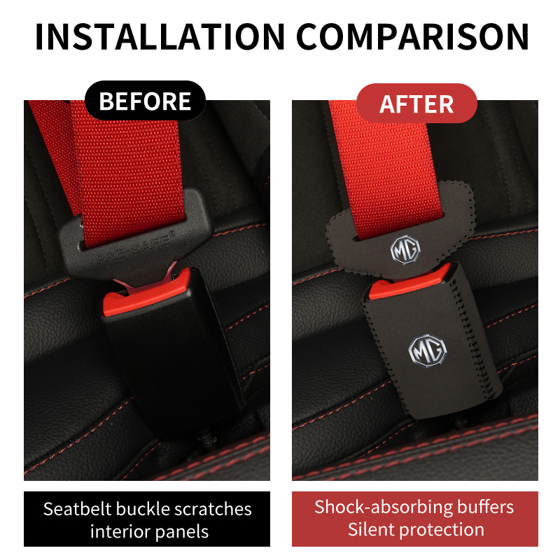 カーシートベルトバックルプロテクターカバー安全ベルトプラグク - Car Seat Cover のレビューと価格