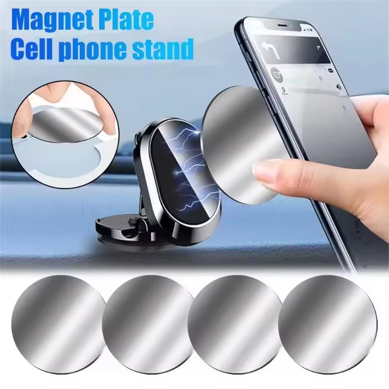 1/50個入り 磁気金属プレート 磁気式車載携帯電話ホルダー - Car Phone Holder のレビューと価格