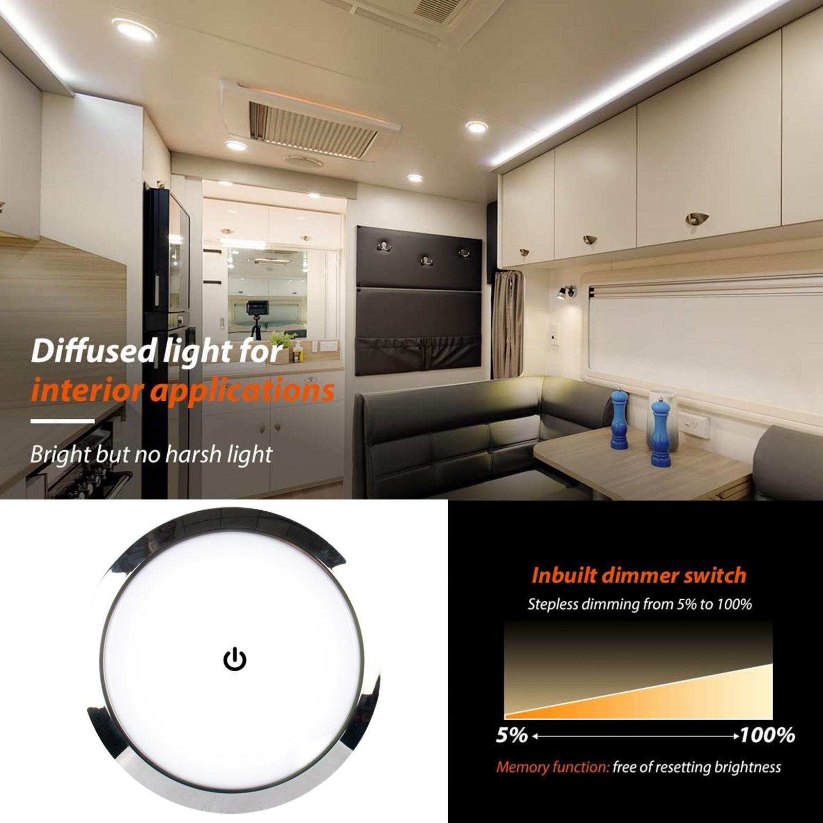 RV インテリア天井 LED ライト スイッチ付き 5W 1 - Car Led Light のレビューと価格