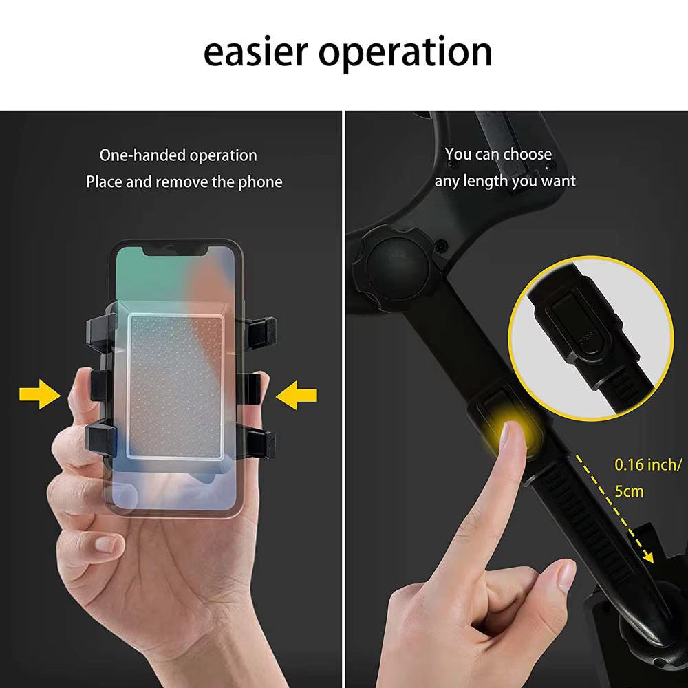 調整可能な車のバックミラー電話ホルダー 360 °   格納 - Car Mirror のレビューと価格
