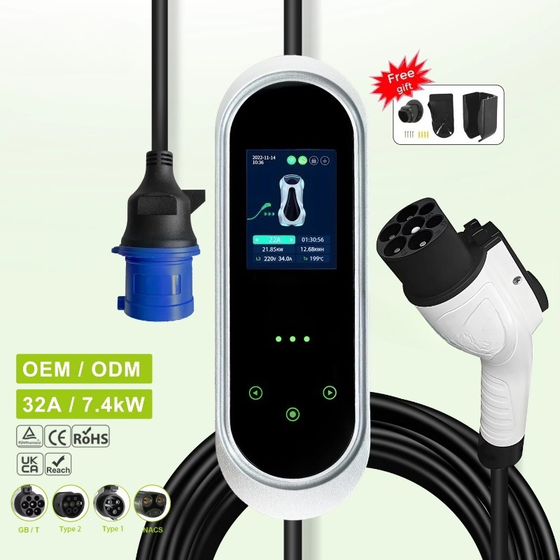 ポータブルEV充電器 GB/T 高品質電気自動車充電ステーシ - Car Charger のレビューと価格