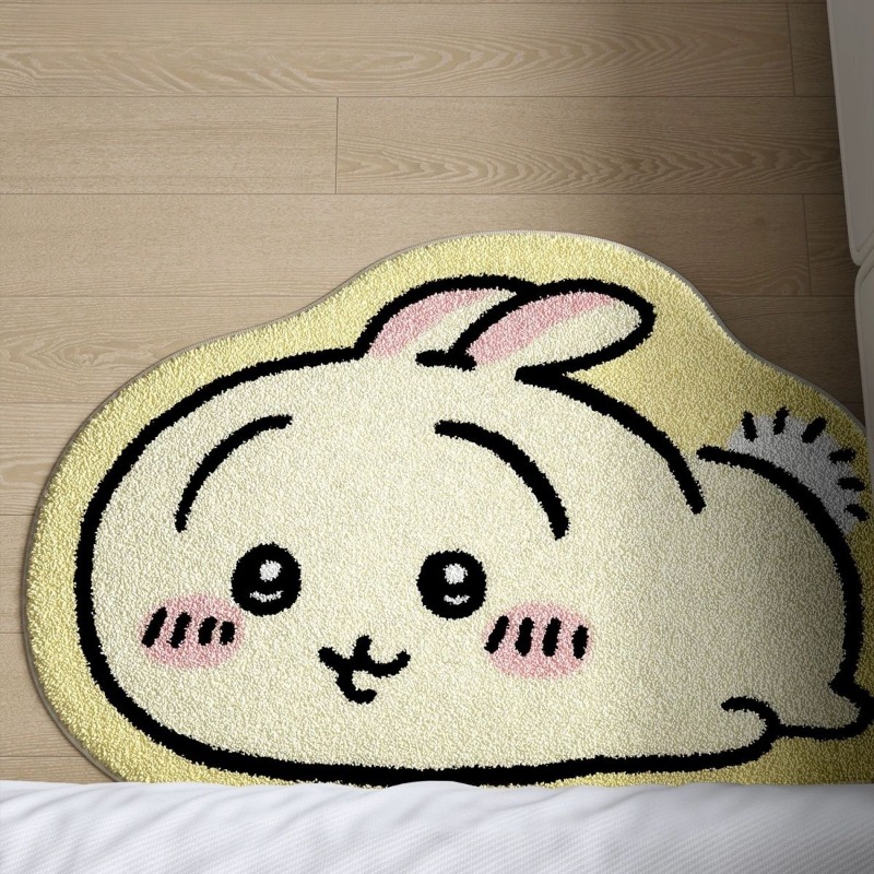 ちいかわ！！！漫画ラグ アニメ ハチワレウサギ ぬいぐるみフ - Car Floor Mat のレビューと価格