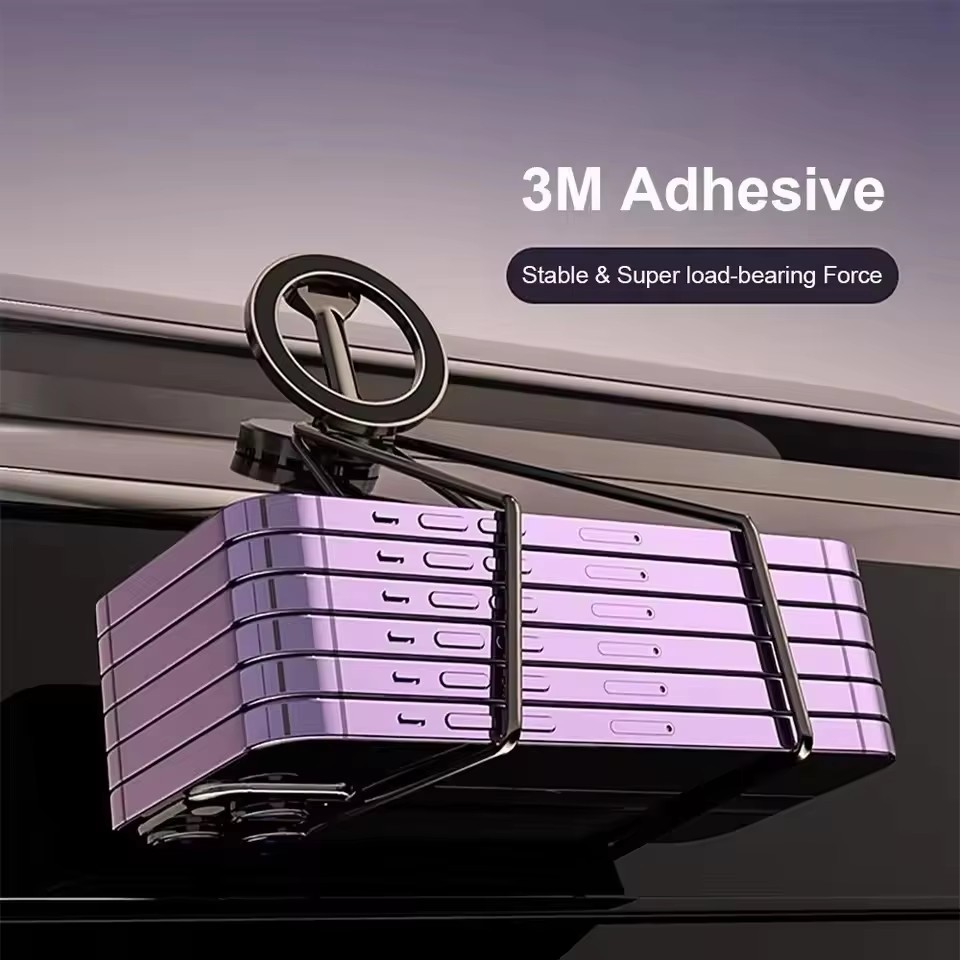 マグセーフ360対応折りたたみ式マグネット式車載携帯電話ホル - Car Phone Holder のレビューと価格