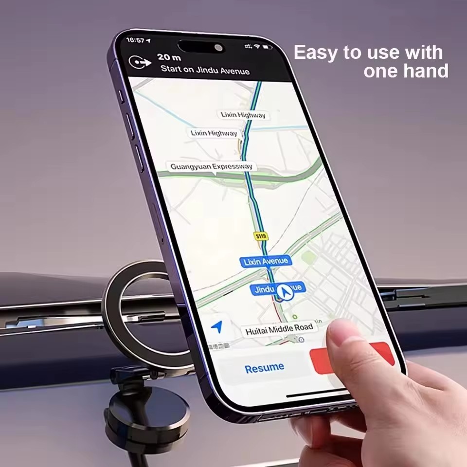 マグセーフ360対応折りたたみ式マグネット式車載携帯電話ホル - Car Phone Holder のレビューと価格