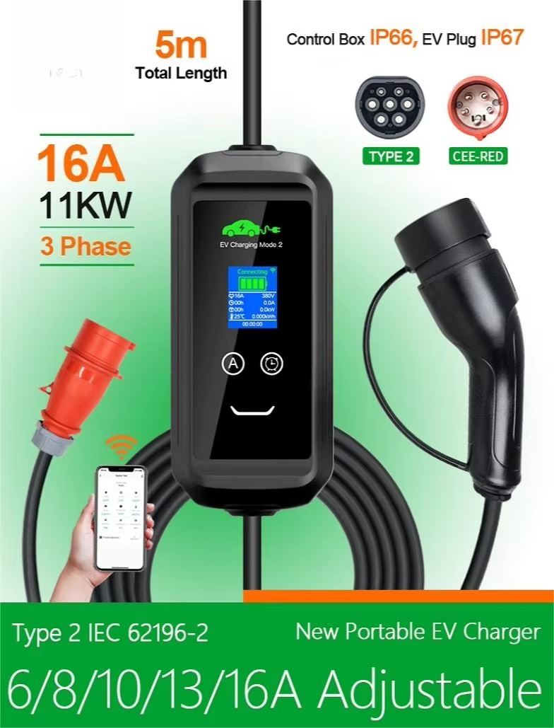 カスタムUSA ACポータブルEV充電器 J1772プラグ  - Car Charger のレビューと価格