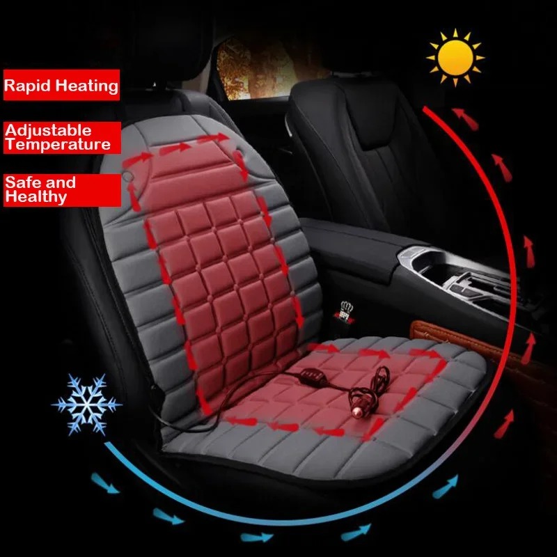 EAFC ユニバーサル 12V 車のフロント電動シート加熱カ - Car Seat Cover のレビューと価格