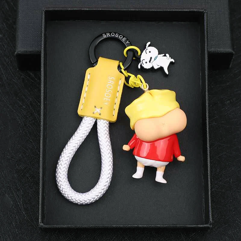 アニメ「クレヨンしんちゃん」のかわいいフィギュアキーホルダー - Car Accessories Japanese のレビューと価格