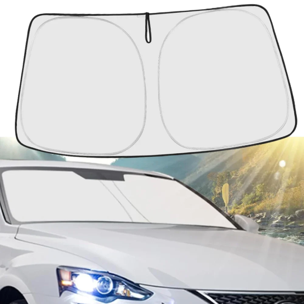 車のサンバイザー、フロントガラス用サンシェード、断熱、夏の冷 - Windshield Sun Shade のレビューと価格