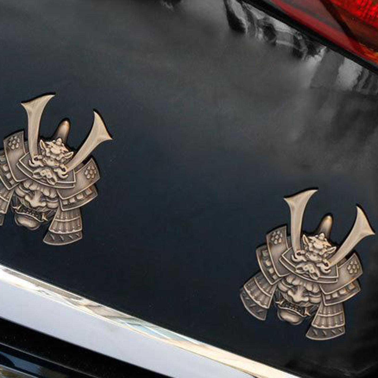 侍をテーマにした日本のステッカー。骸骨のデザインのビニールデ - Car Accessories Japanese のレビューと価格