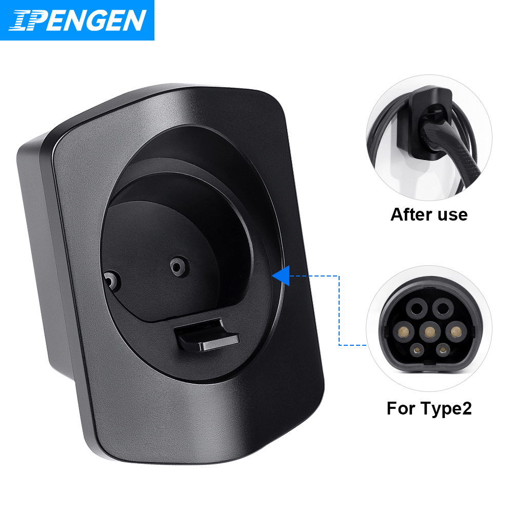 保護ケーブルホルダー,タイプ2,ソケット,追加,電気自動車用 - Car Cable Organizer のレビューと価格
