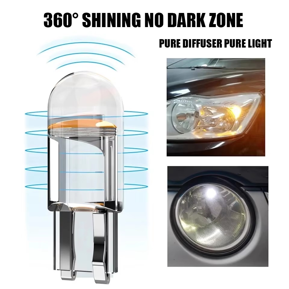 超高輝度 10個入り W5W 194 T10 LED ガラス - Car Led Light のレビューと価格