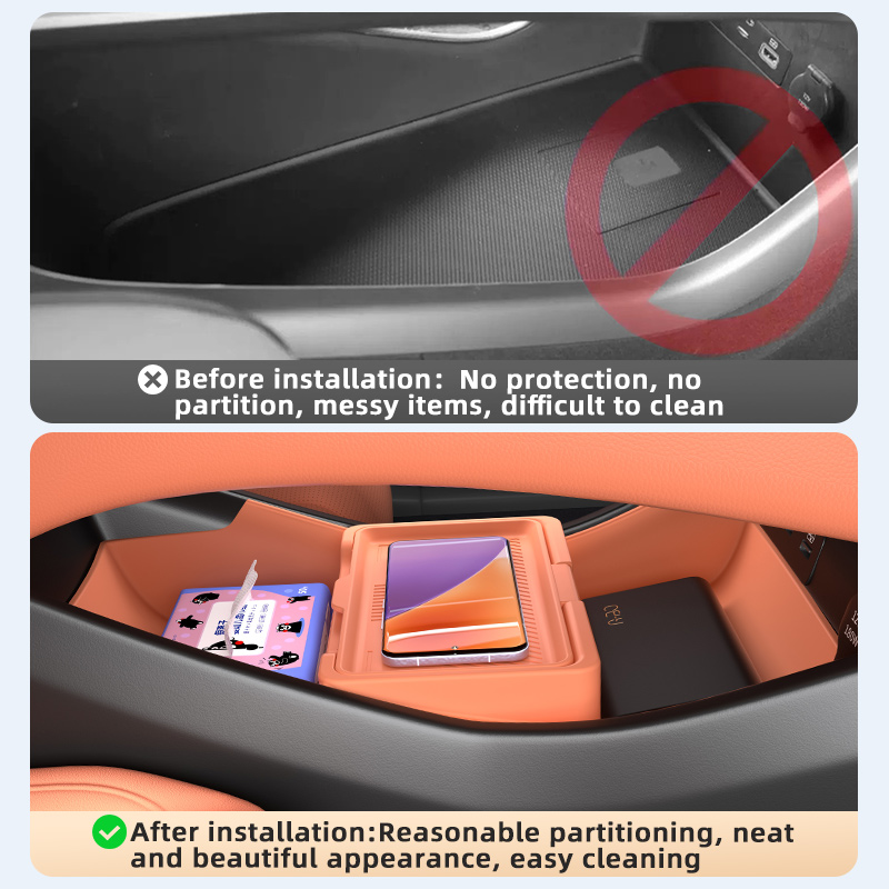 2025年式 BYD Sealion 7用 シリコン製センタ - Car Organizer のレビューと価格