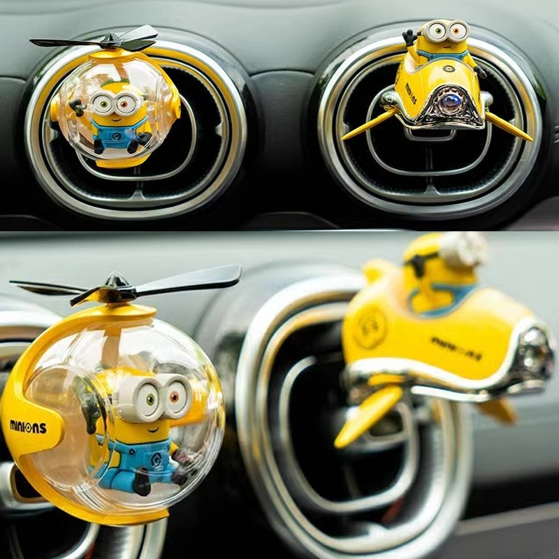 ミニオン風車用芳香剤、かわいい漫画風車用香水クリップ、クリエ - Car Air Freshener のレビューと価格
