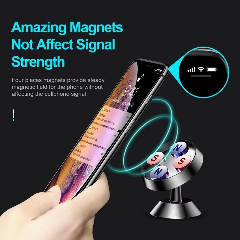 マグネット式車載携帯電話ホルダー マグネットマウントブラケッ - Car Phone Holder のレビューと価格