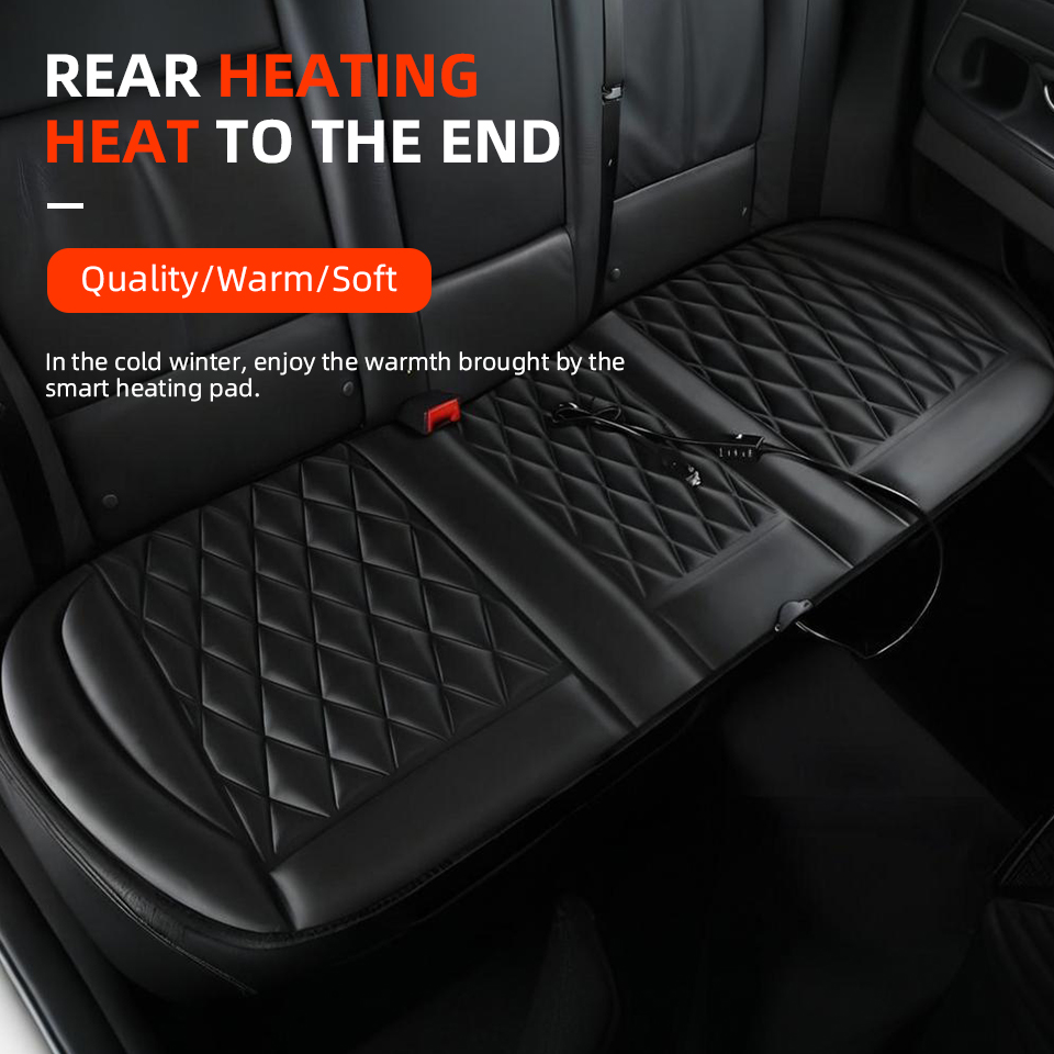 12V ユニバーサルカーヒートシートクッション 急速加熱カー - Car Seat Cover のレビューと価格