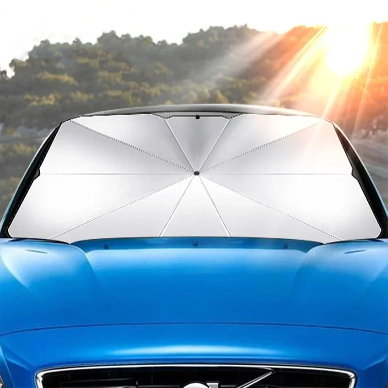 1個入り 車用サンシェード傘 サンシェードプロテクター フロ - Windshield Sun Shade のレビューと価格