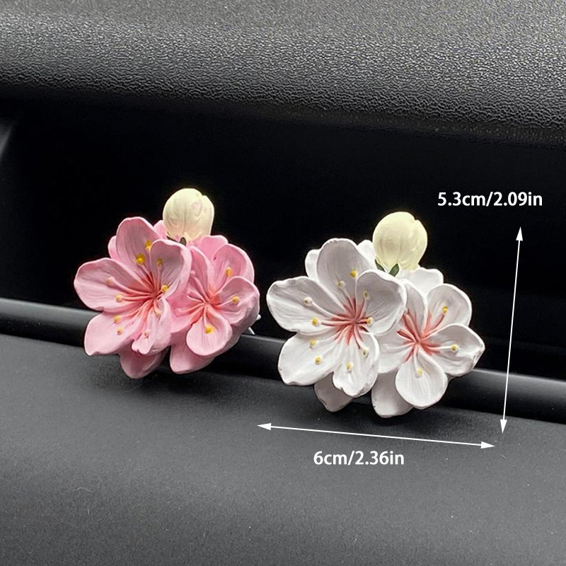 1pc 車のファッション小さな絶妙な香水クリップ花の形の空気 - Car Air Freshener のレビューと価格