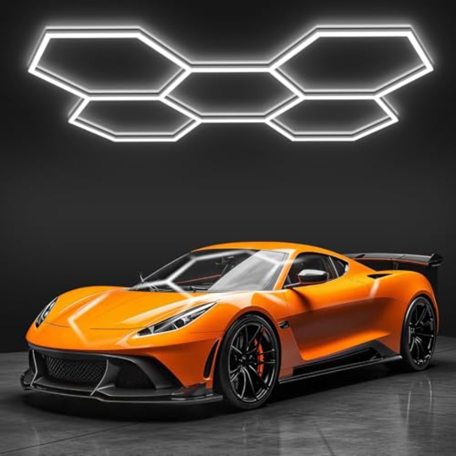 六角形ガレージライト、LEDハニカムライト天井照明、192W - Car Led Light のレビューと価格