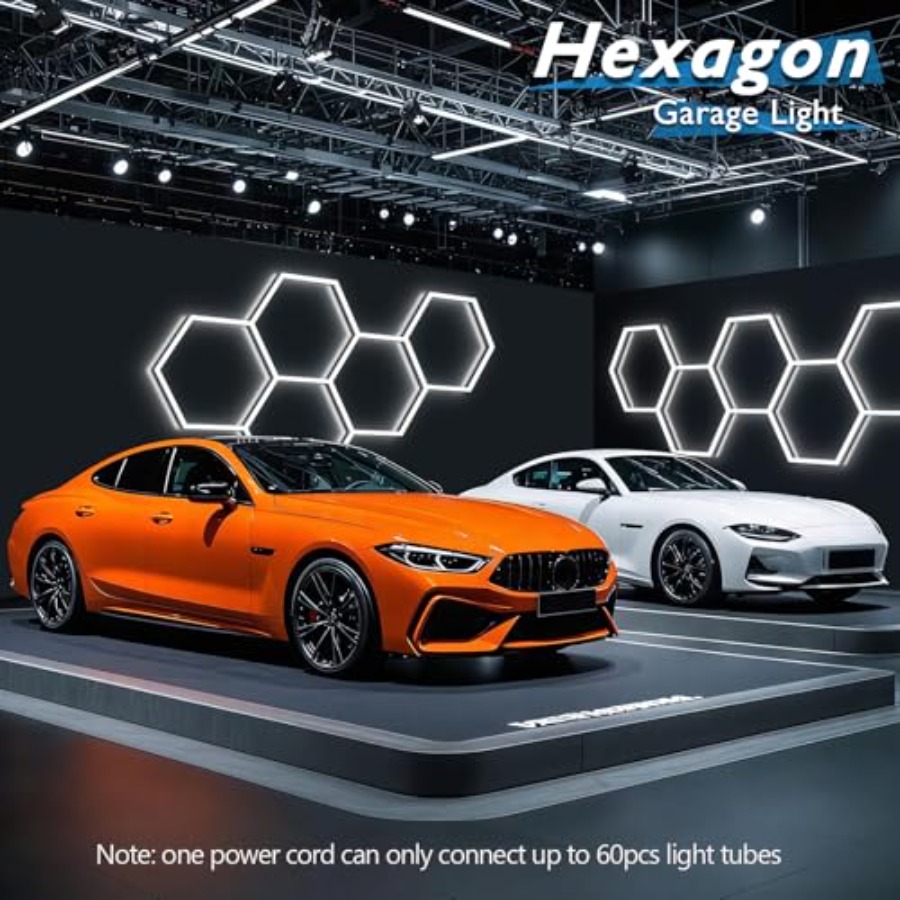 六角形ガレージライト、LEDハニカムライト天井照明、192W - Car Led Light のレビューと価格