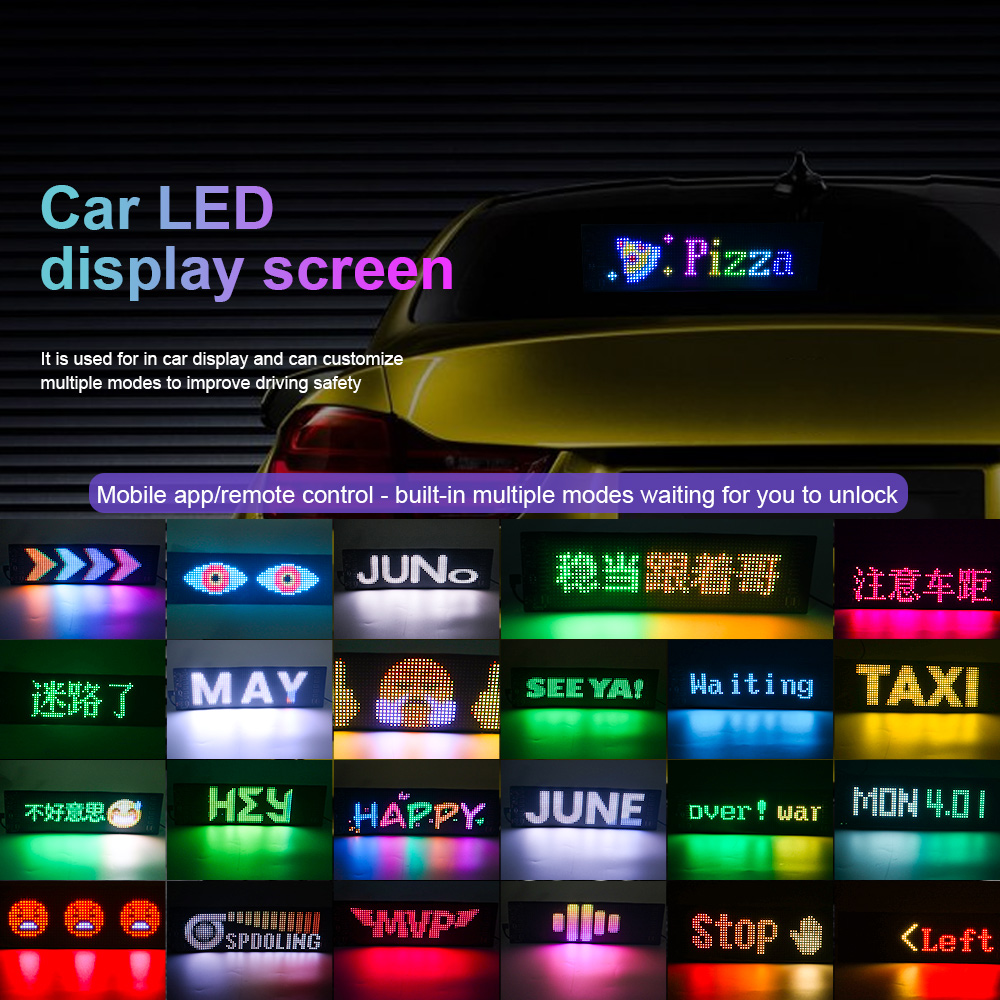 LEDマトリックスピクセルパネルスクロール式明るい広告LED - Car Led Light のレビューと価格