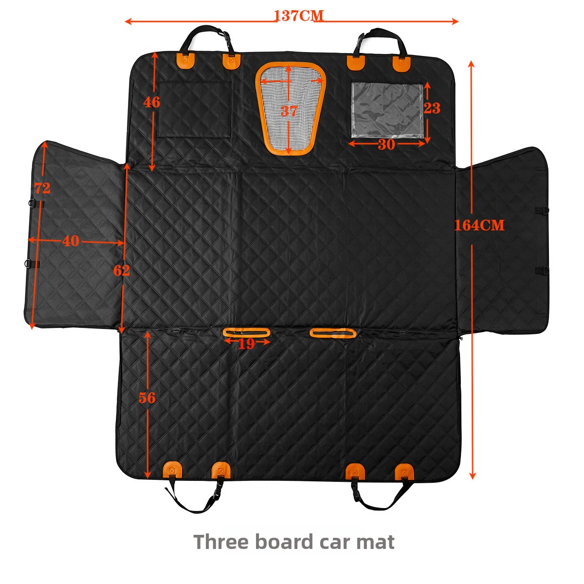 3枚パネル構造のソリッドカーリアシートエクステンダー犬用カー - Car Seat Cover のレビューと価格