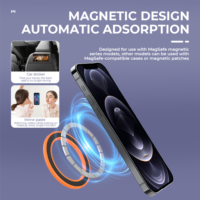 MagSafe対応 強力マグネットリング式スマホホルダー 粘 - Car Phone Holder のレビューと価格