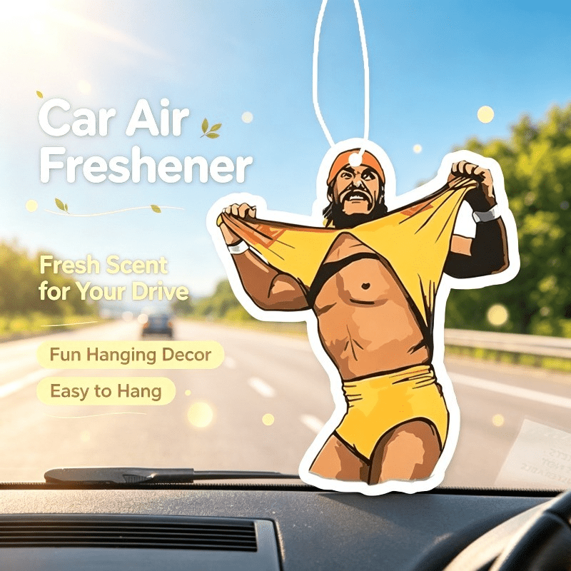 車用芳香剤 レトロなレスラーキャラクターの吊り下げ式芳香カー - Car Air Freshener のレビューと価格