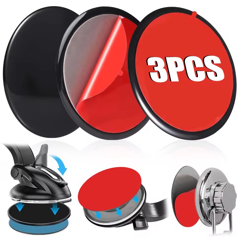 ユニバーサルダッシュボード粘着パッドセット、吸盤グリップカー - Car Phone Holder のレビューと価格