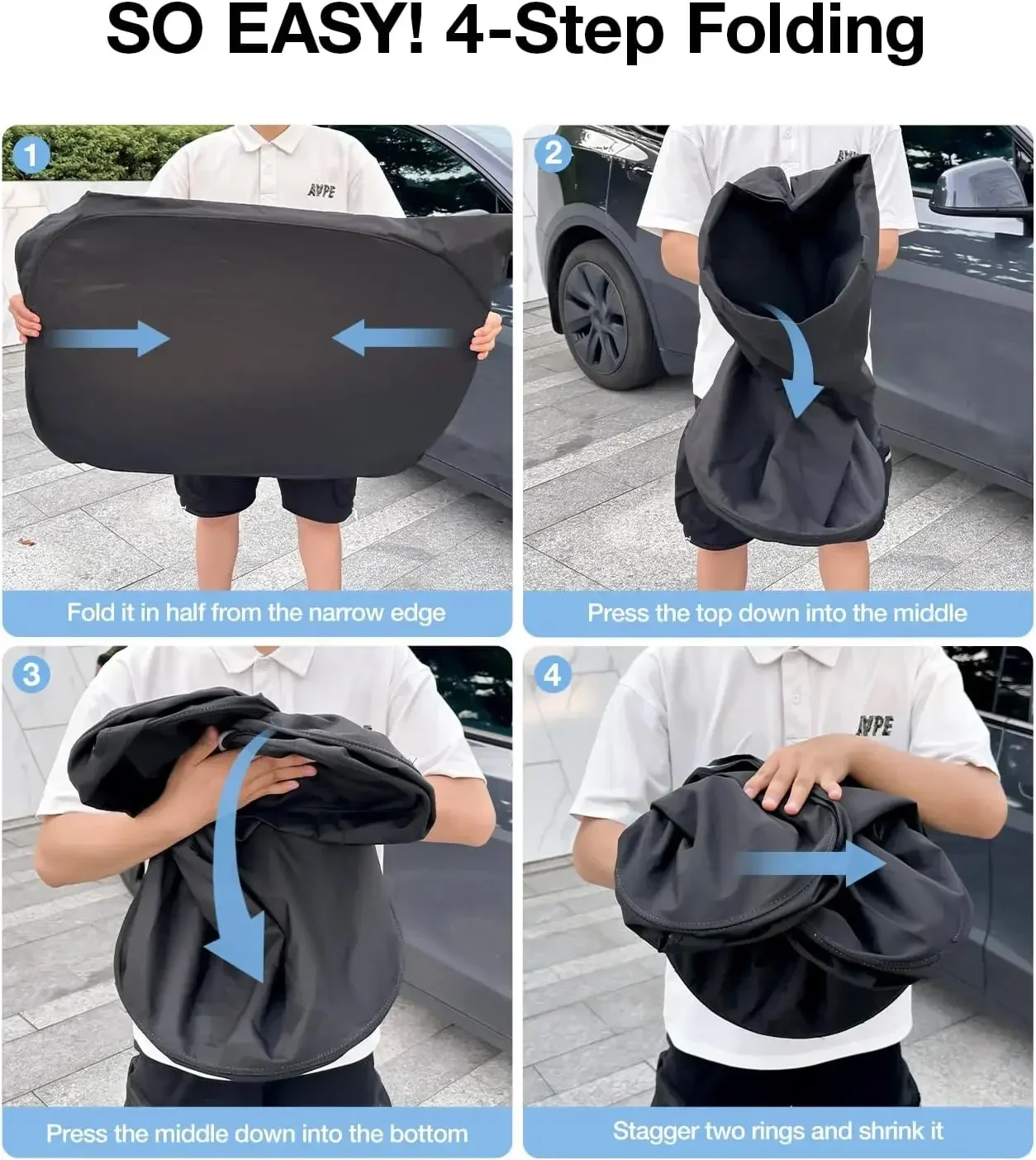 テスラモデル Y ジュニパー車のフロントガラスサンシェードカ - Windshield Sun Shade のレビューと価格